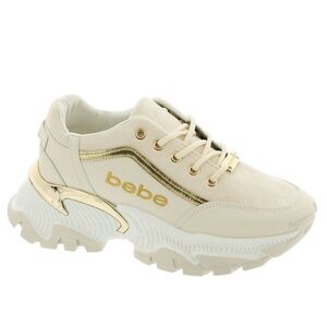 Bebe Alicia Oxford for women beige gold size 10M new